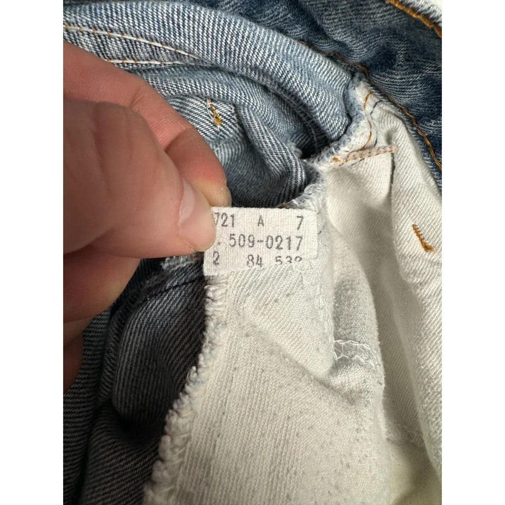 Levi's Jeans Mens 36 Fits 34x29 Blue 509-0217 Denim Orange Tab
